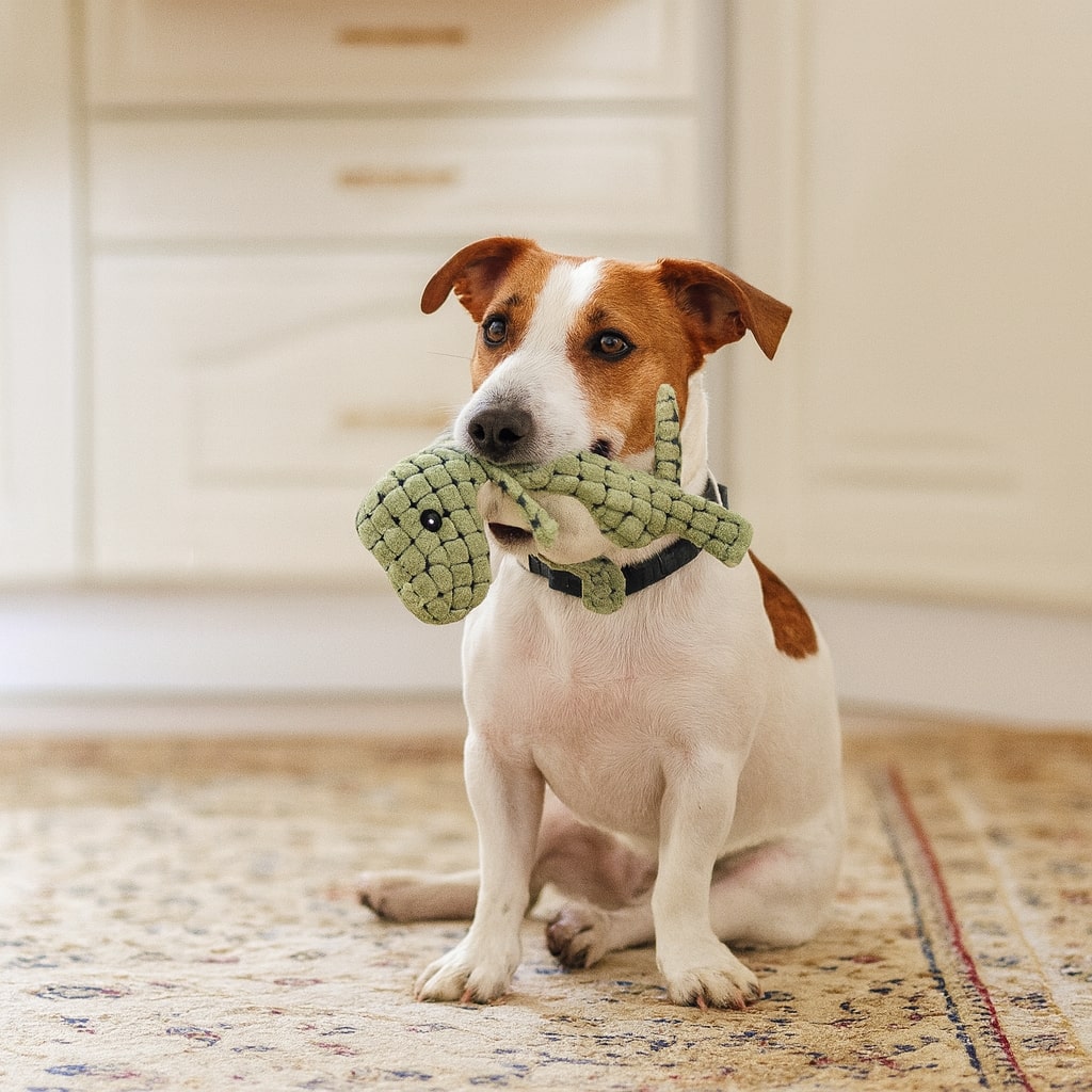 Brinquedo para cão indestrutível de peluche resistente para roer para raças grandes