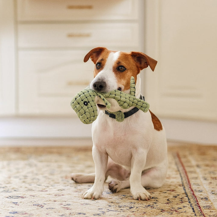 Brinquedo para cão indestrutível de peluche resistente para roer para raças grandes