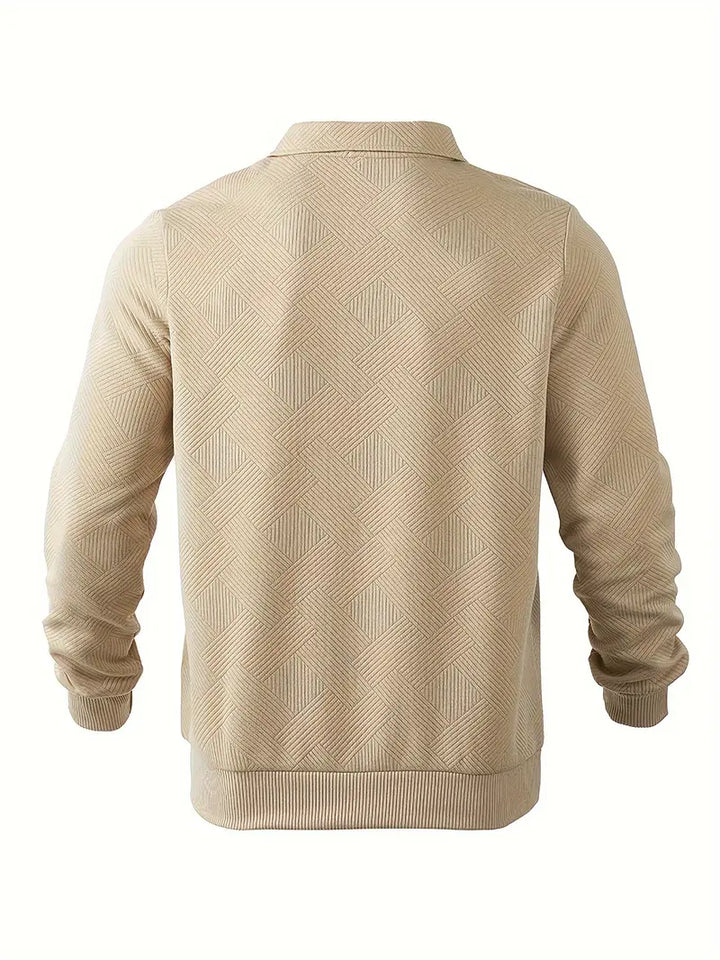 Sweter męski wełniany z zamkiem półgolf dzianinowy sweter męski na wiosnę styl casual