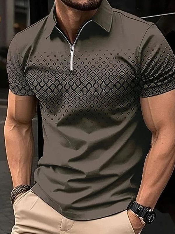 Elegancka koszulka polo dla mężczyzn na lato - Mink