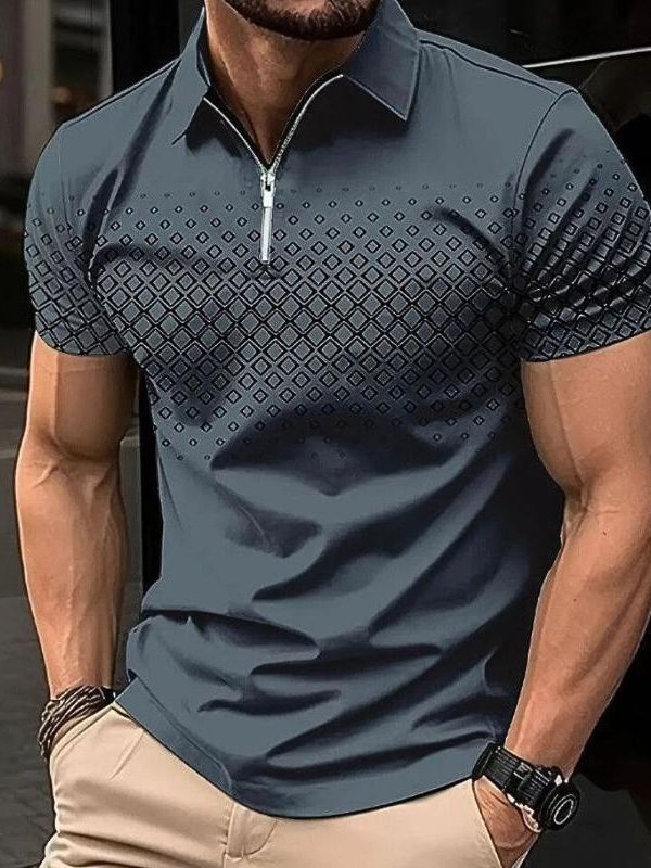 Elegancka koszulka polo dla mężczyzn na lato - Mink