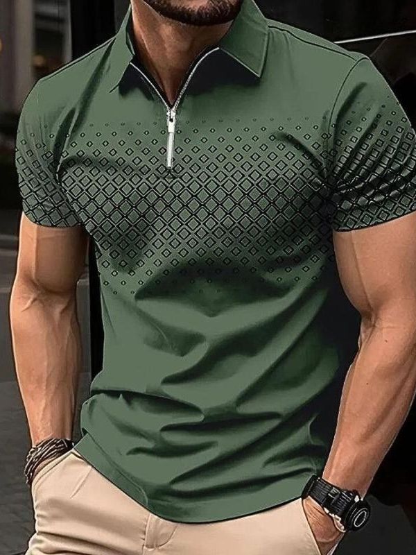 Elegancka koszulka polo dla mężczyzn na lato - Mink