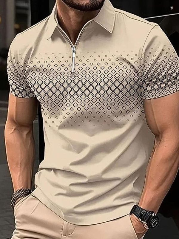 Elegancka koszulka polo dla mężczyzn na lato - Mink