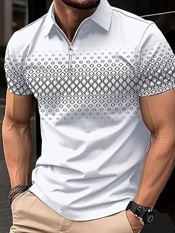Elegancka koszulka polo dla mężczyzn na lato - Mink