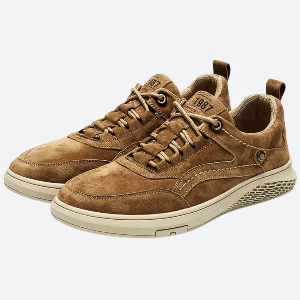 Buty sportowe męskie skórzane na jesień – wygodne sneakersy codzienne casual