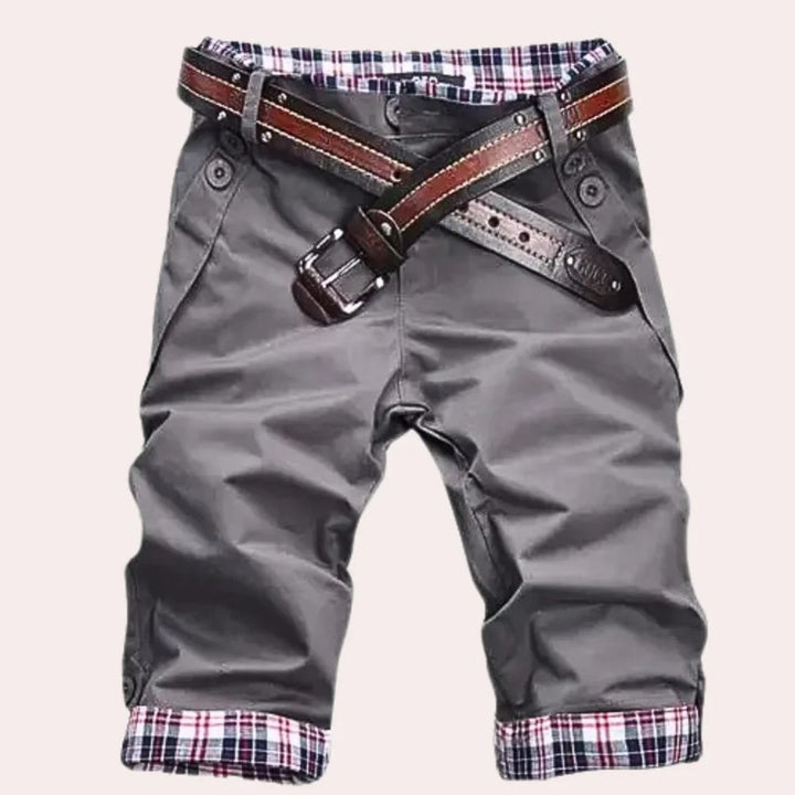 Szorty męskie bawełniane na lato casualowe lekkie i oddychające chino casual