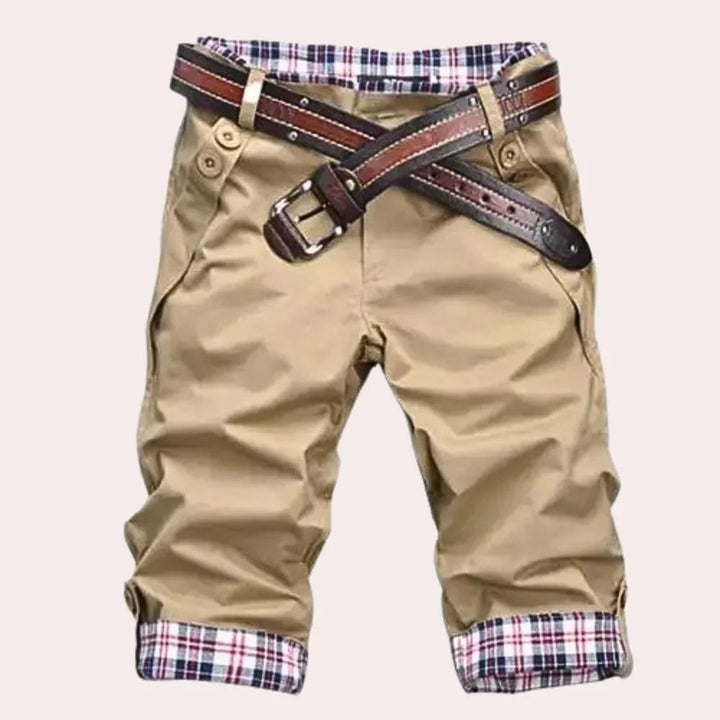 Szorty męskie bawełniane na lato casualowe lekkie i oddychające chino casual