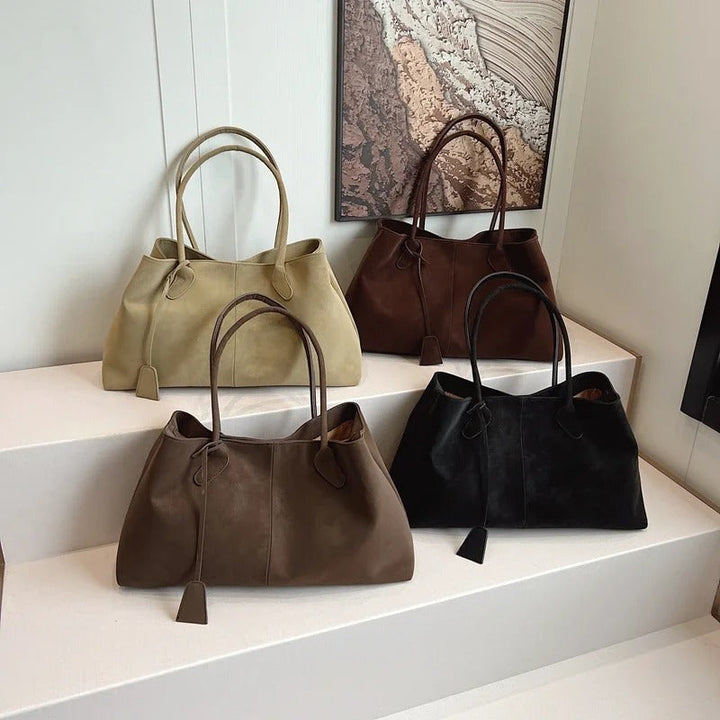 Torba damska typu tote ze skóry ekologicznej pojemna elegancka torba na jesień