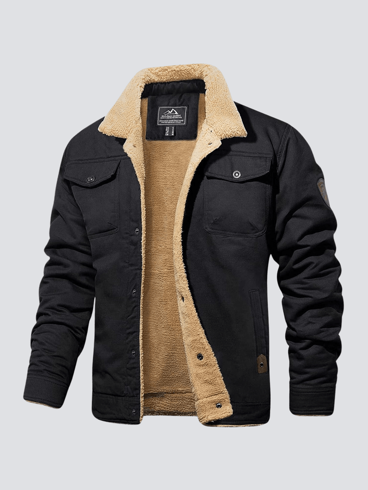 Pánská bavlněná bomber bunda zateplená přechodová jarní casual stylová