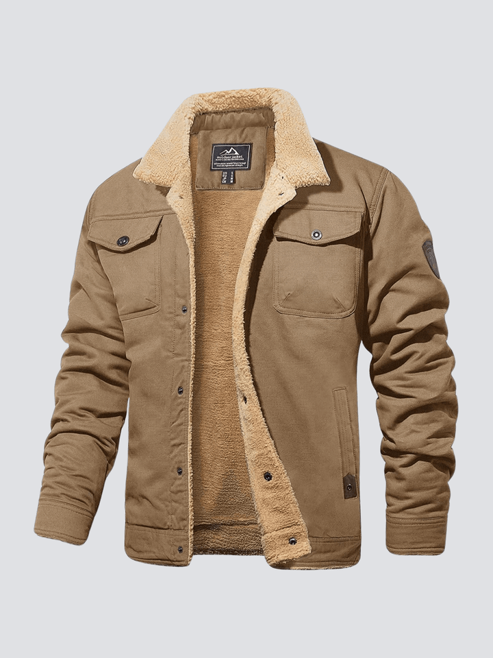 Pánská bavlněná bomber bunda zateplená přechodová jarní casual stylová