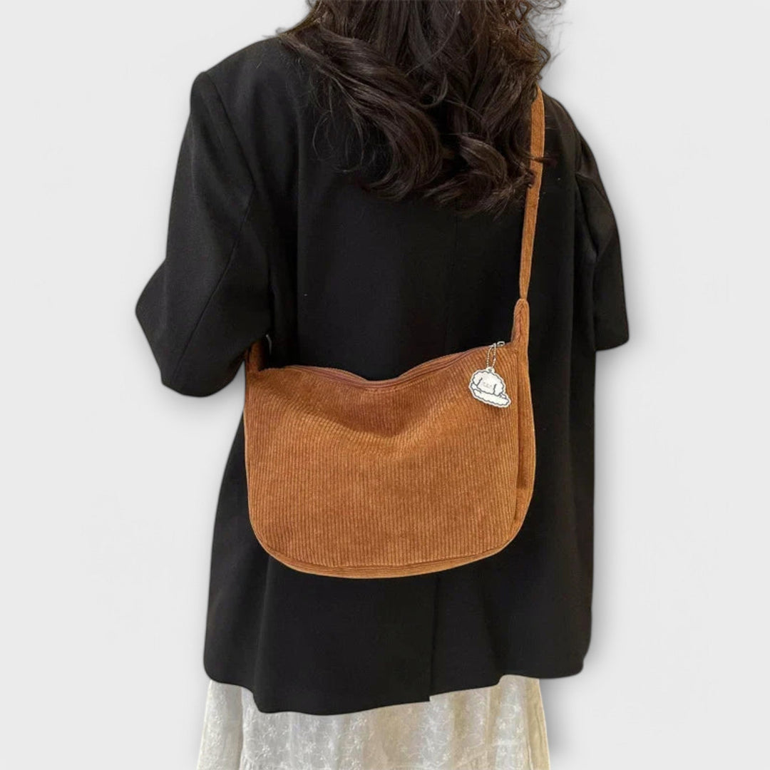 Mala de ombro feminina em Cordura para o outono, bolsa espaçosa para o dia a dia, trabalho e cidade.