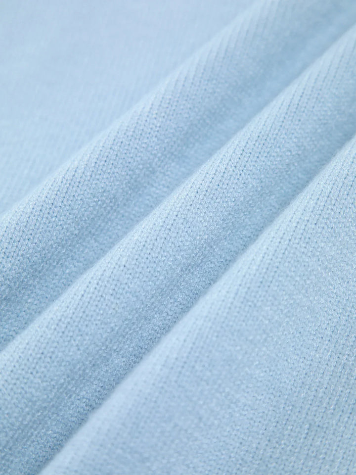 Sweter damski oversize z golfem z miękkiej dzianiny wełnianej luźny i ciepły na jesień