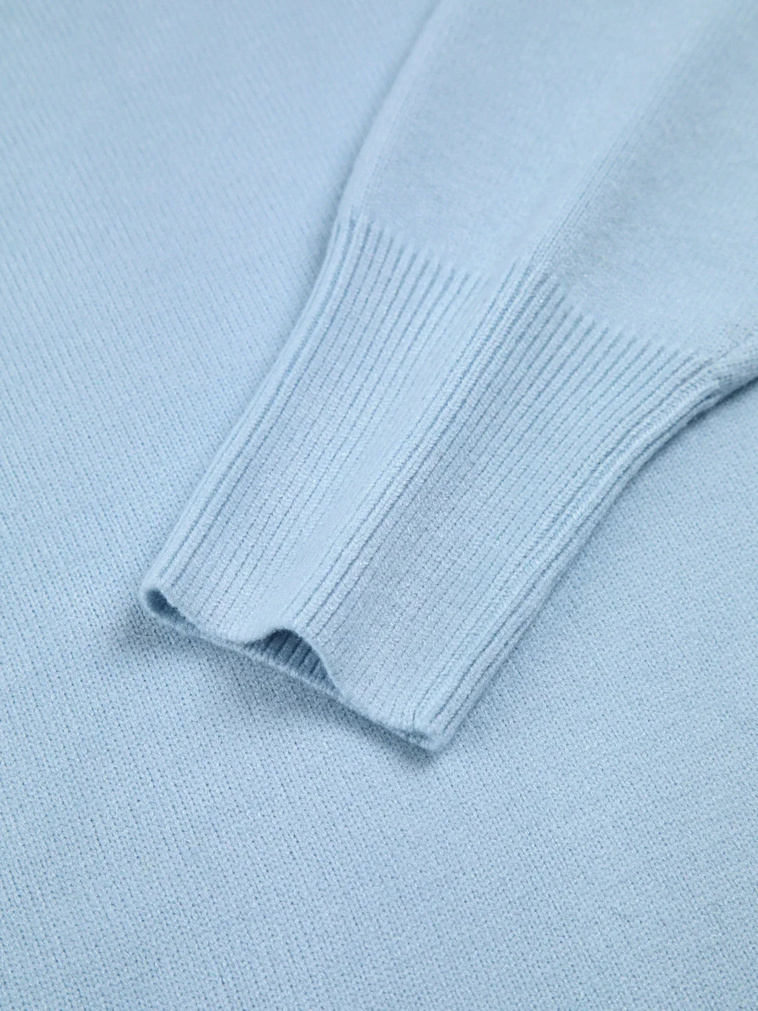 Sweter damski oversize z golfem z miękkiej dzianiny wełnianej luźny i ciepły na jesień