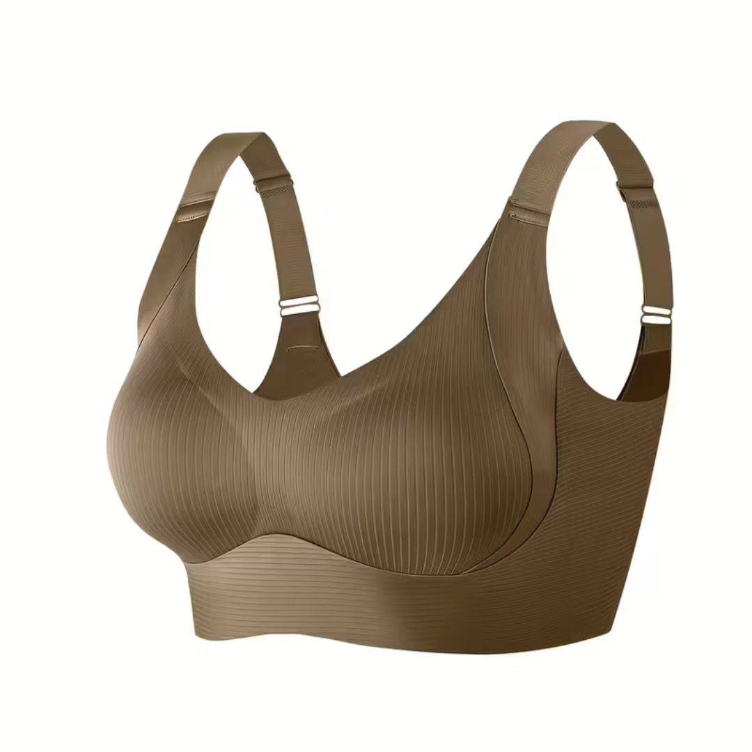Biustonosz push-up bez fiszbin modelujący z wyjmowanymi wkładkami codzienny