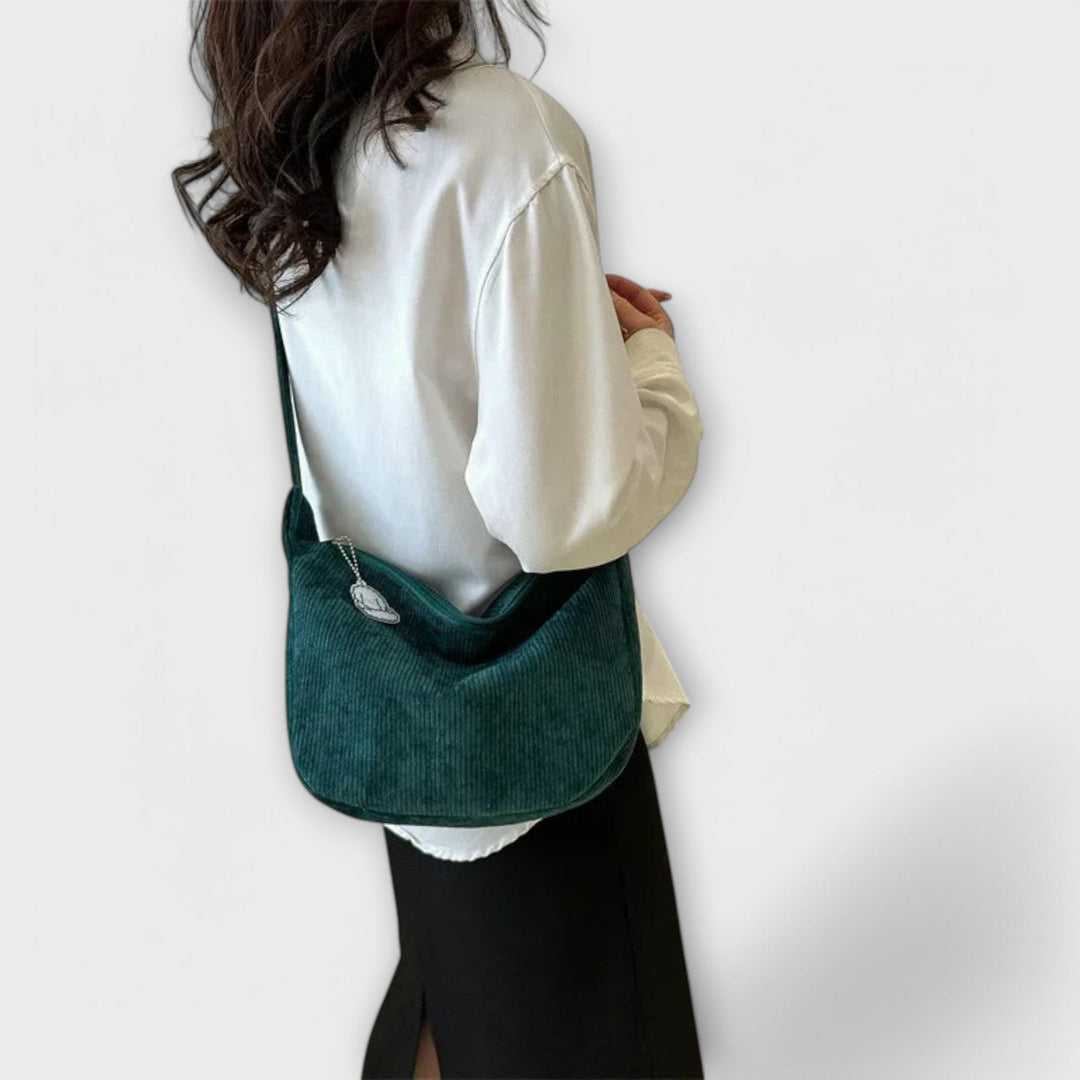 Mala de ombro feminina em Cordura para o outono, bolsa espaçosa para o dia a dia, trabalho e cidade.
