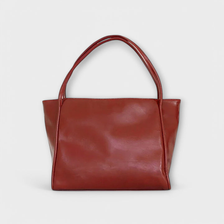 Torba damska tote vintage ze skóry ekologicznej na sezon jesienny do pracy i na co dzień