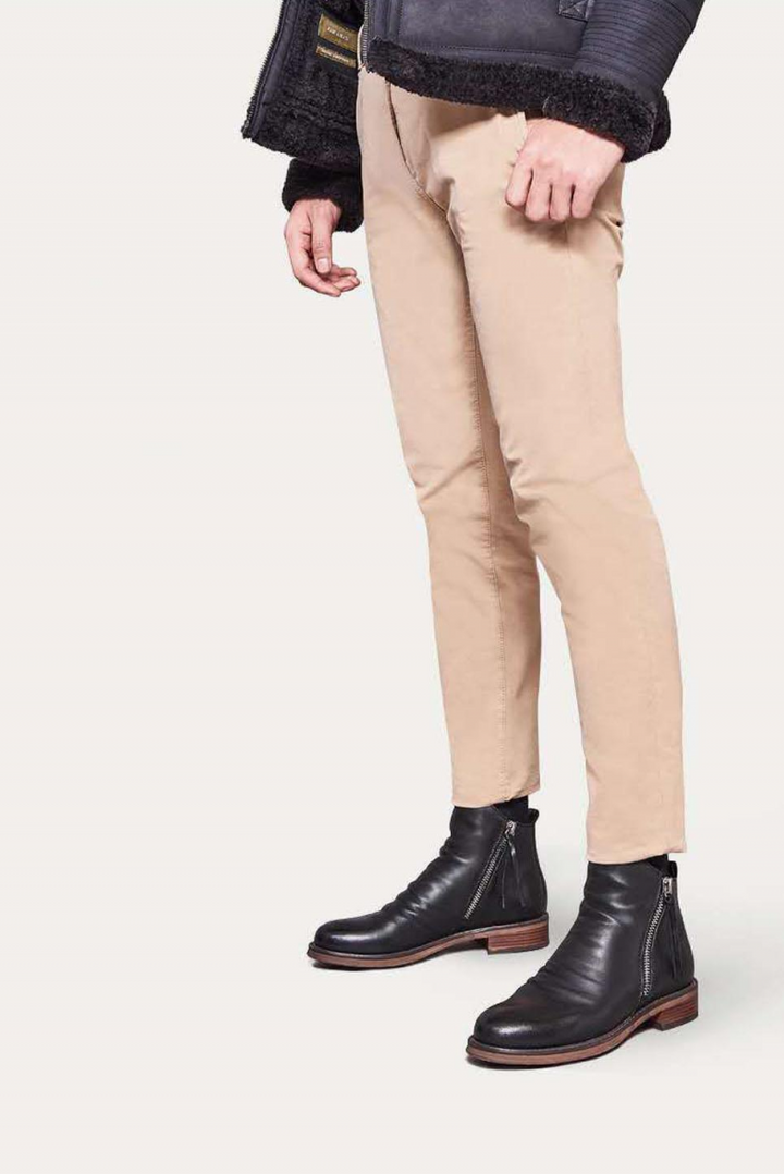 Botki damskie skórzane na wiosnę – eleganckie buty ze skóry naturalnej casual z zamkiem