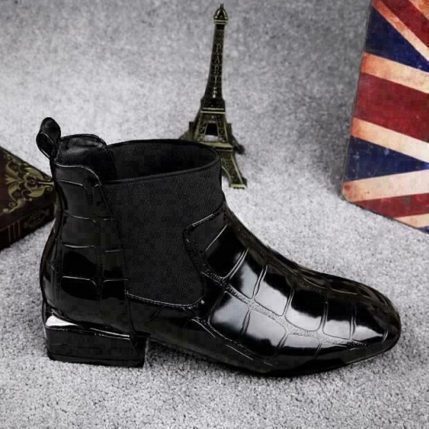 Botki damskie skórzane eleganckie na wiosnę jesień modne buty skóra naturalna
