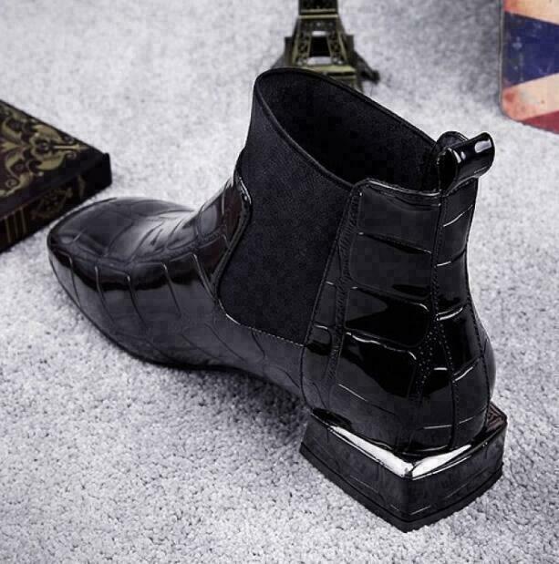 Botki damskie skórzane eleganckie na wiosnę jesień modne buty skóra naturalna