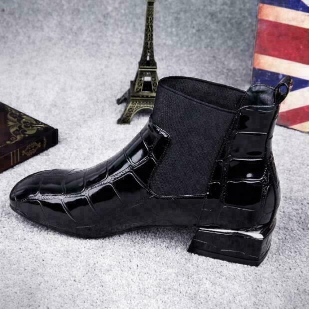 Botki damskie skórzane eleganckie na wiosnę jesień modne buty skóra naturalna