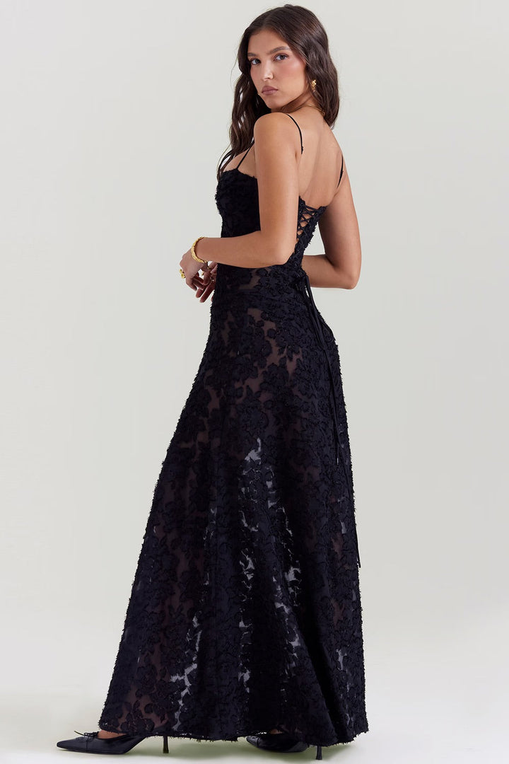 Sukienka Damska Elegancka Koronkowa Maxi Na Wiosnę Sukienka Wieczorowa Koronka Damska