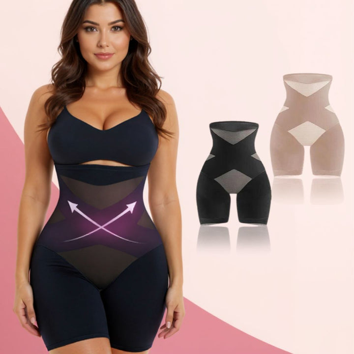 Legginsy modelujące bezszwowe z nylonu i elastanu wysokie kompresyjne lato 2026