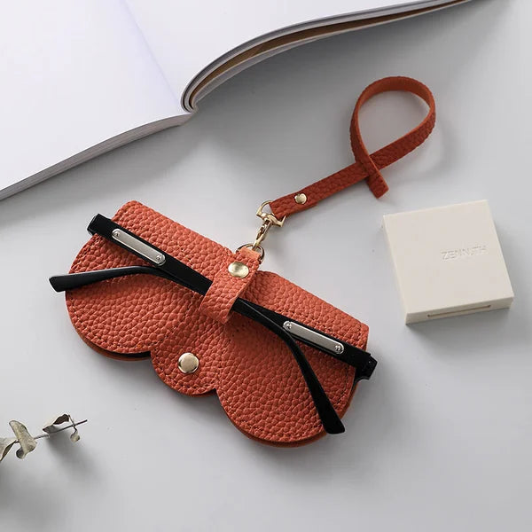 Etui na okulary skórzane eleganckie etui na okulary przeciwsłoneczne lato ochronne