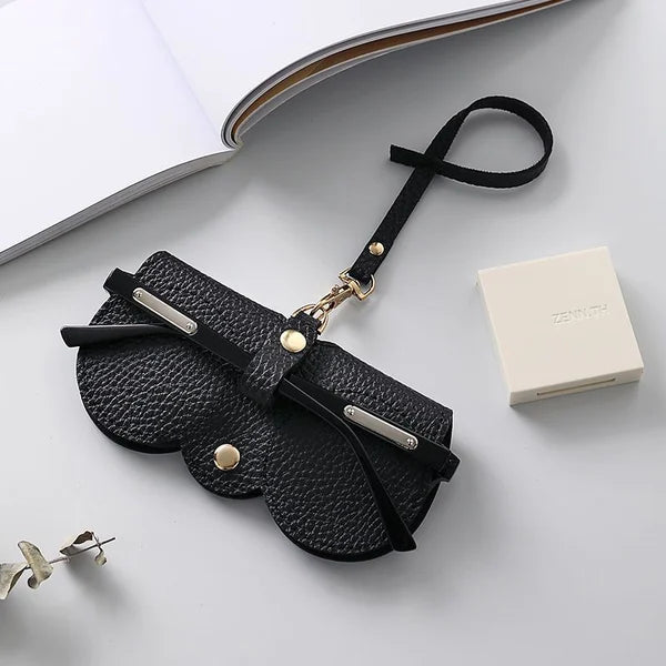 Etui na okulary skórzane eleganckie etui na okulary przeciwsłoneczne lato ochronne