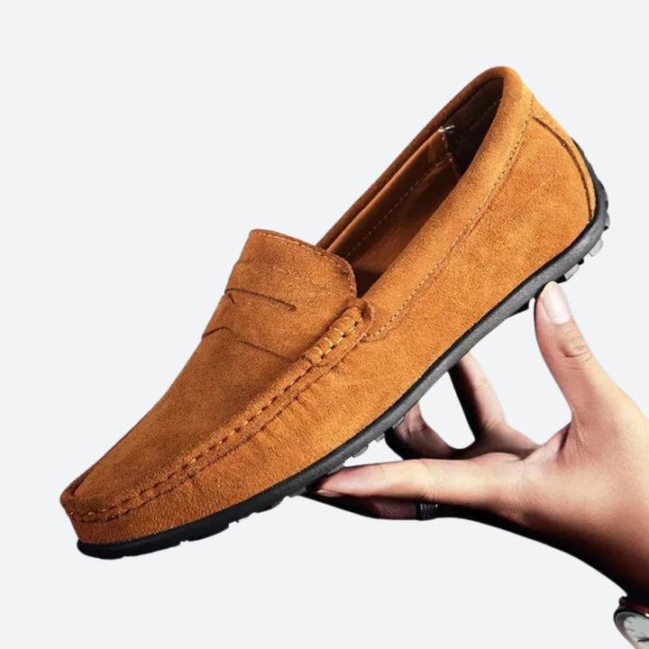 Buty męskie skórzane mokasyny eleganckie wsuwane na wiosnę lato klasyczne casual