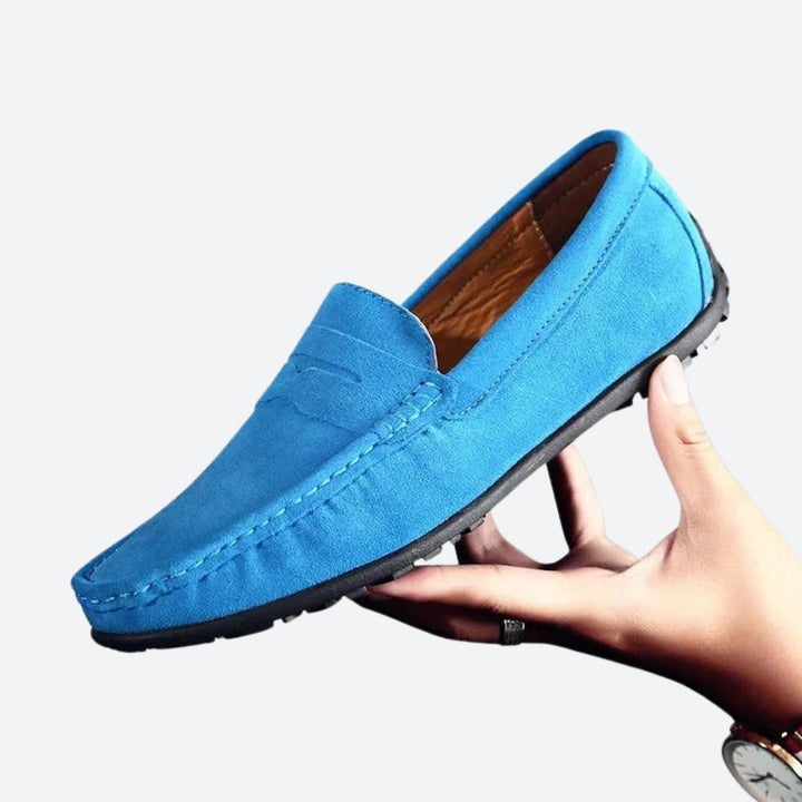 Buty męskie skórzane mokasyny eleganckie wsuwane na wiosnę lato klasyczne casual