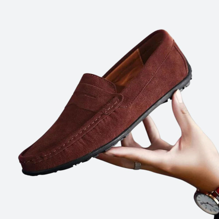 Buty męskie skórzane mokasyny eleganckie wsuwane na wiosnę lato klasyczne casual
