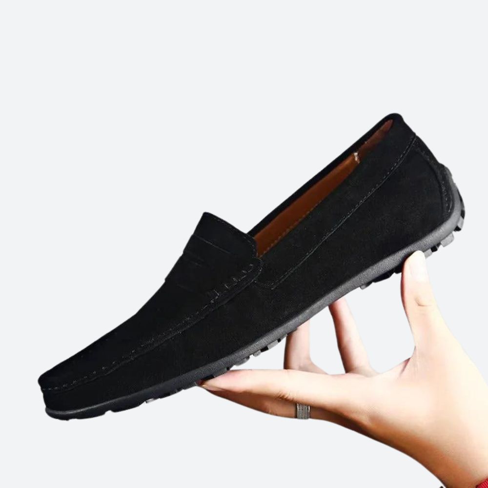 Buty męskie skórzane mokasyny eleganckie wsuwane na wiosnę lato klasyczne casual