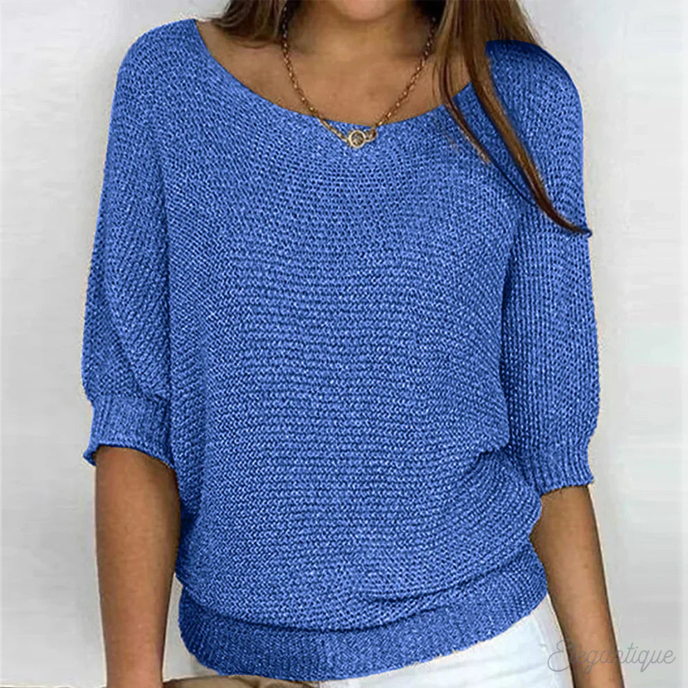 Sweter damski wełniany wiosenny sweter damski wełna merino elegancki sweter casual