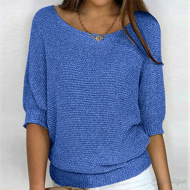 Sweter damski wełniany wiosenny sweter damski wełna merino elegancki sweter casual