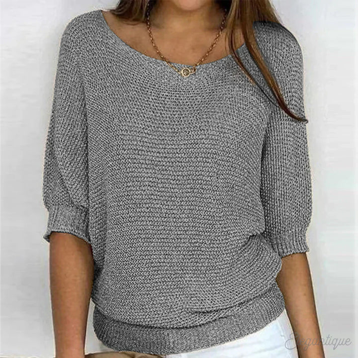 Sweter damski wełniany wiosenny sweter damski wełna merino elegancki sweter casual