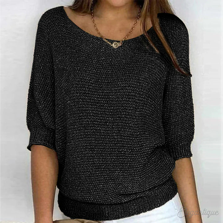 Sweter damski wełniany wiosenny sweter damski wełna merino elegancki sweter casual