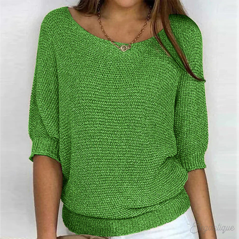 Sweter damski wełniany wiosenny sweter damski wełna merino elegancki sweter casual