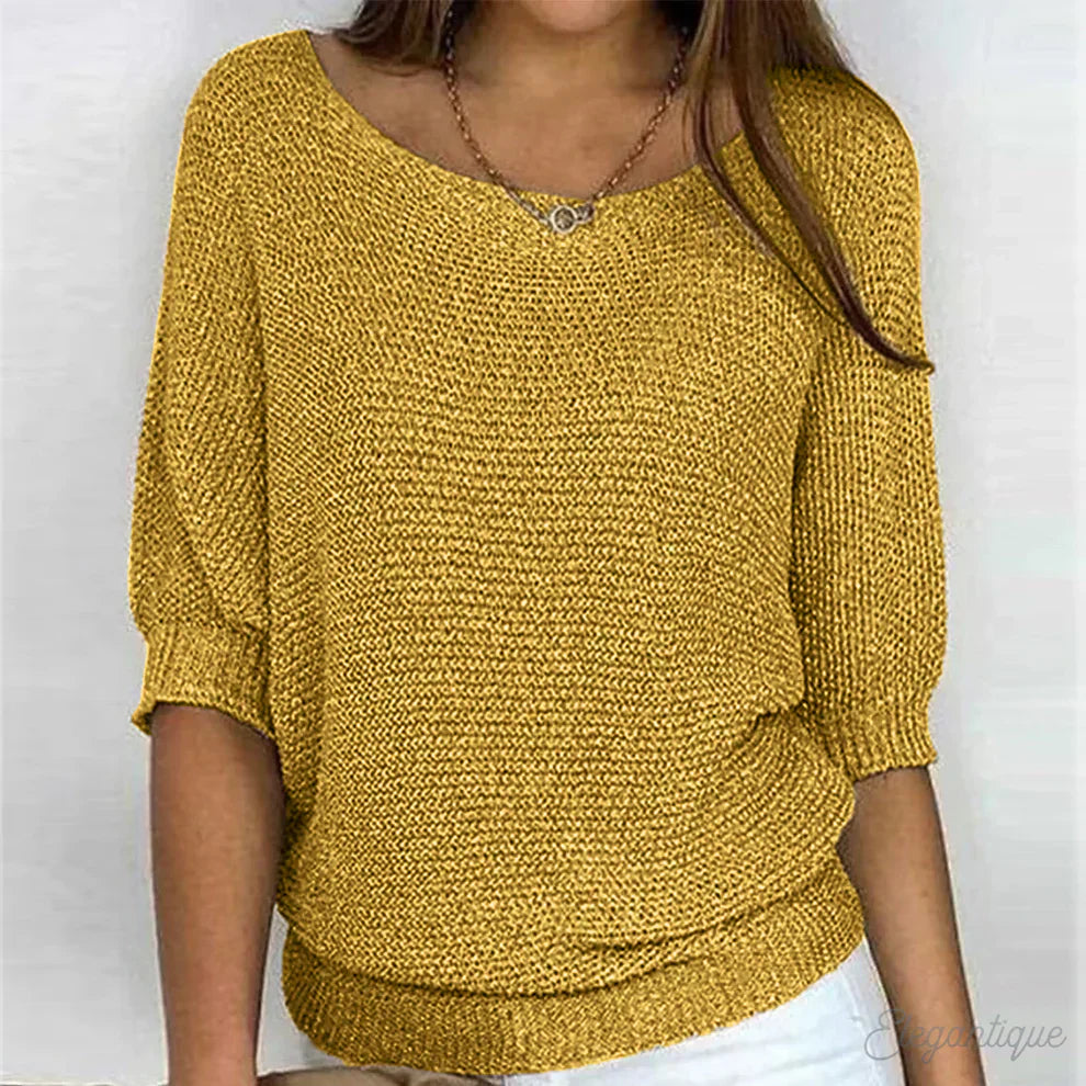 Sweter damski wełniany wiosenny sweter damski wełna merino elegancki sweter casual