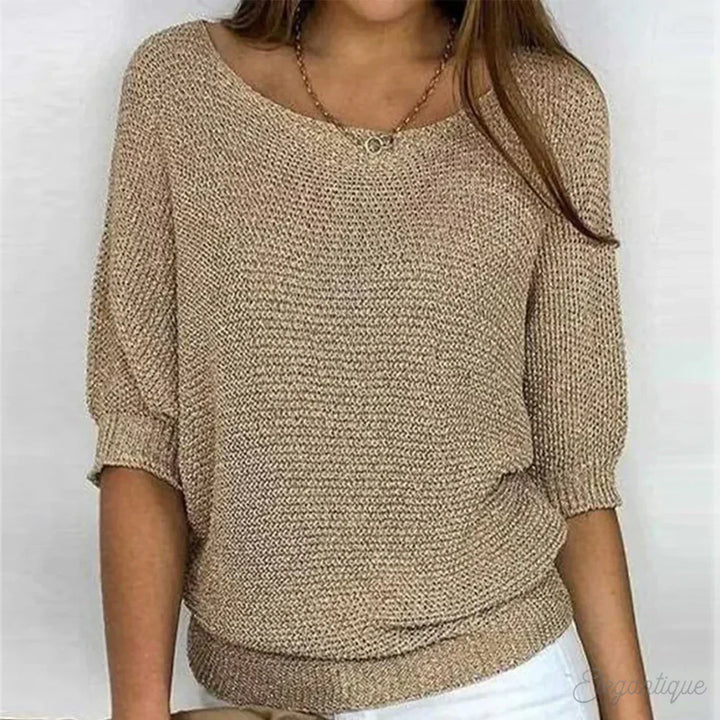 Sweter damski wełniany wiosenny sweter damski wełna merino elegancki sweter casual
