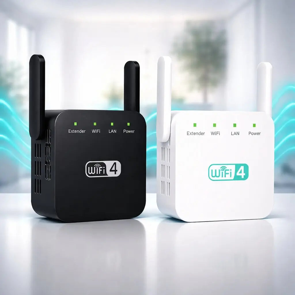 Wzmacniacz WiFi 300 Mbps 2.4 GHz do domu i biura zasięg 50m router AP repeater