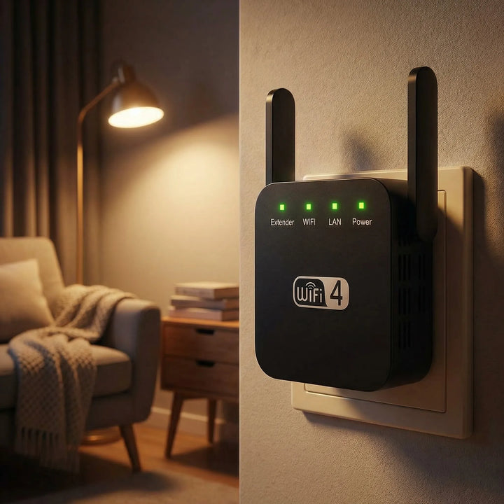 Wzmacniacz WiFi 300 Mbps 2.4 GHz do domu i biura zasięg 50m router AP repeater