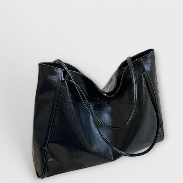Torba damska tote vintage ze skóry ekologicznej na sezon jesienny do pracy i na co dzień