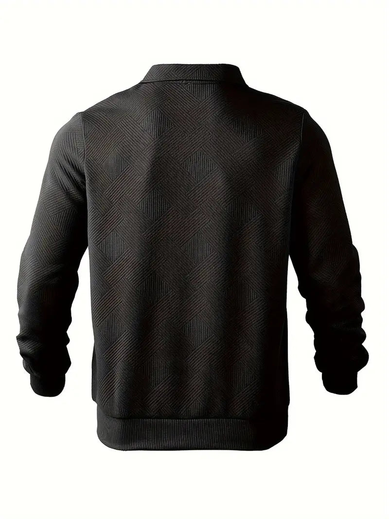 Sweter męski wełniany z zamkiem półgolf dzianinowy sweter męski na wiosnę styl casual